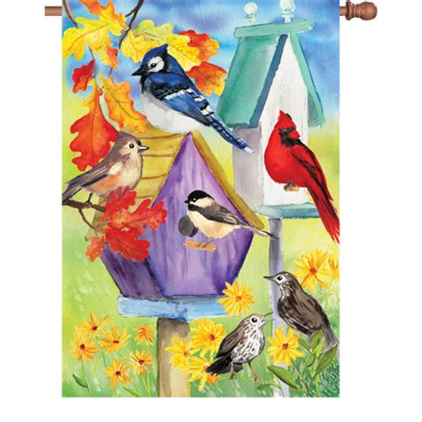 Outdoor summer garden flags include your favorite birds, flowers and porches with charming artistic details. Custom Flags and Gifts : Garden Flags for Bird Loves