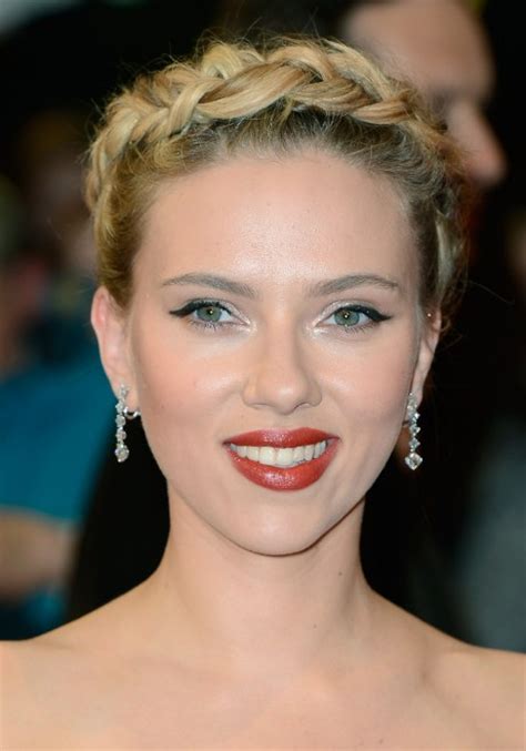 Scarlett Johansson Braided Updo For Prom Hairstyles Weekly