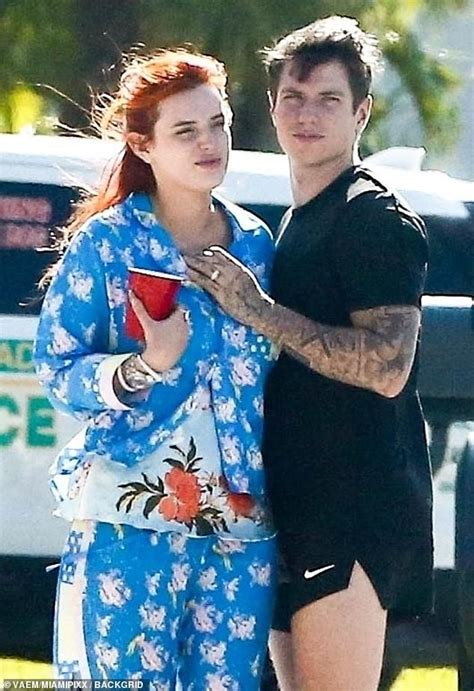 Bella Thorne Enjoys A Very Public Display Of Affection With Fiancé
