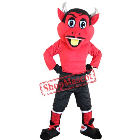 New Red Devil Mascot Costumes For Adults Christmas Halloween Outfit
