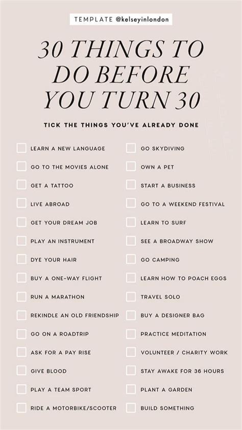 30 Before 30 Bucket List Book Learn A New Language 30 Things To Do