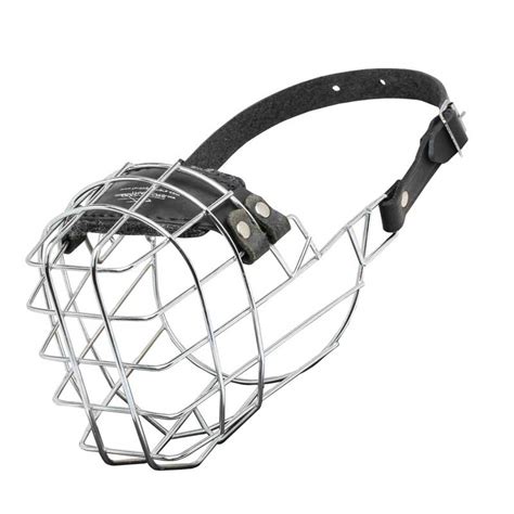 Wire Cage English Bulldog Muzzle With One Strap M91131 Wire Basket