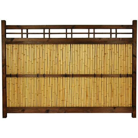 Oriental Furniture 4 Ft X 5 12 Ft Tall Japanese Bamboo Kumo Fence