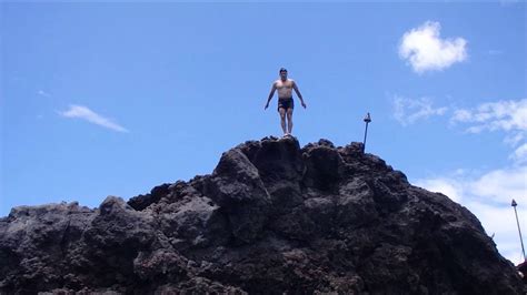 Cliff Diving From Black Rock At Kaanapali Beach Maui Youtube