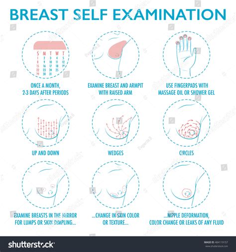 360 Breast Exam Infographic Snímků Stock Fotografií A Vektorů Shutterstock