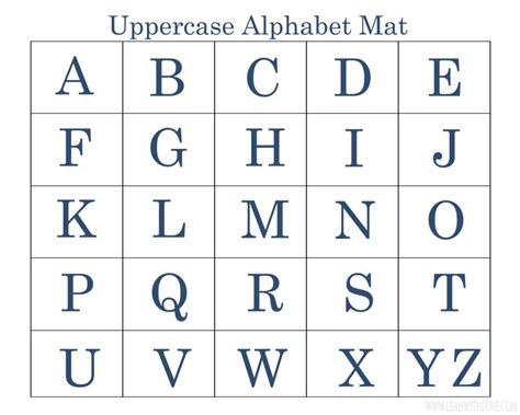 printable preschool alphabet mats activity leah with love