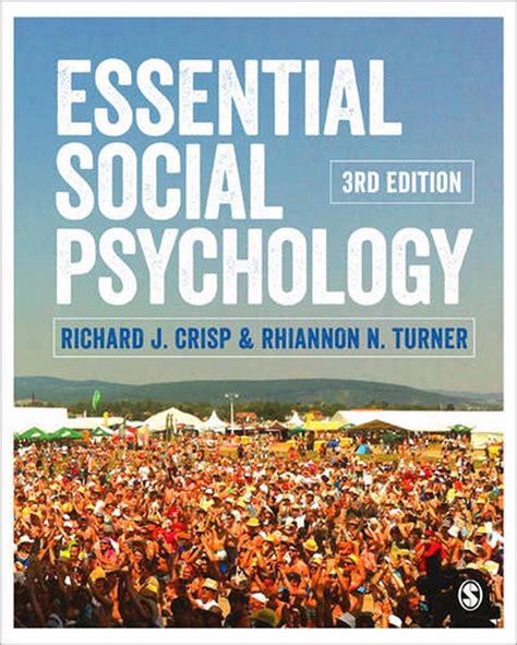 Essential Social Psychology 3rd Edition By Richard J Crisp Paperback