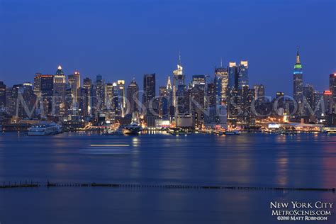 New York City Skyline And Hudson River New York