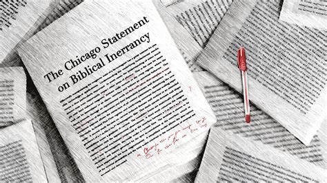 Updating The Chicago Statement On Biblical Inerrancy A Proposal