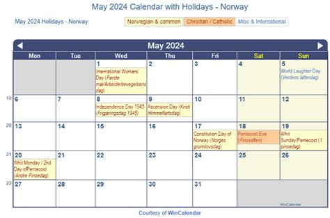 Print Friendly May 2024 Norway Calendar For Printing