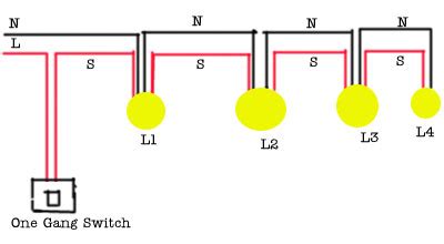 How to wire wall lights to a switch scotlight direct. Saima Soomro: single-switch-multiple-lights