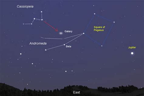 To Find The Andromeda Galaxy Start With The Familiar W Of Cassiopeia