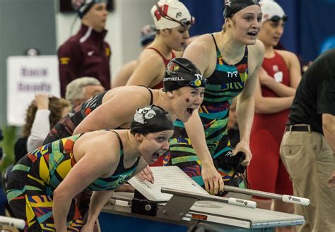 Relay Records Highlight Day One Of Womens Acc Championships Swimming Articles