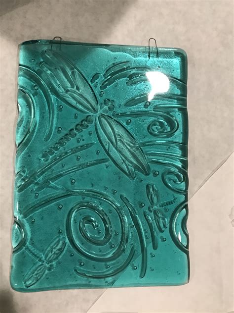 Using A Texture Mold In Glass Fusing This Piece Cracked I Will Need To Try Again Fused