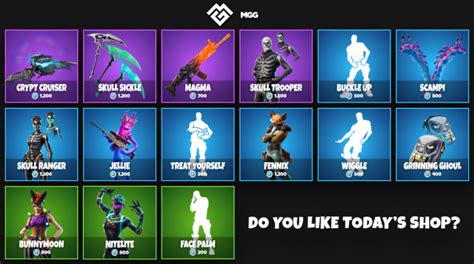 What Is In The Fortnite Item Shop Today Skull Trooper Returns On