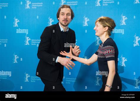 German Actor Lars Eidinger L And Italian Actress Alba Rohrwacher R Pose During The Photocall