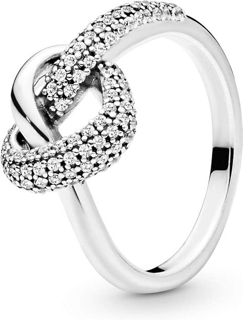 Pandora Jewelry Knotted Heart Ring For Women In Sterling Silver With
