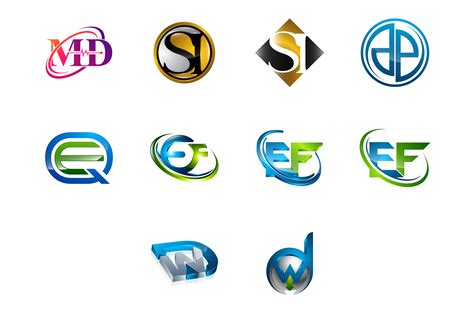 Modern And Elegant Business Logos Set 97588 Logos Design Bundles