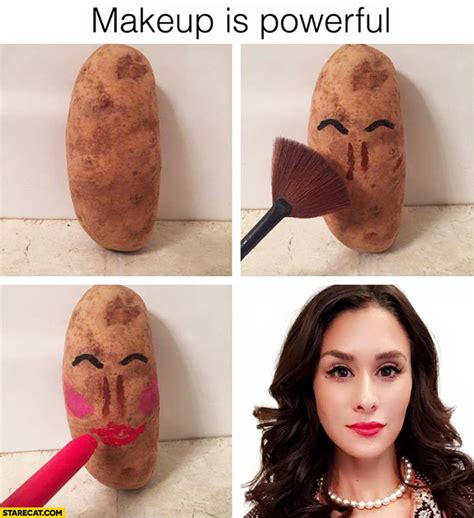 Makeup Is Powerful Potato Transformed Into A Beautiful Girl