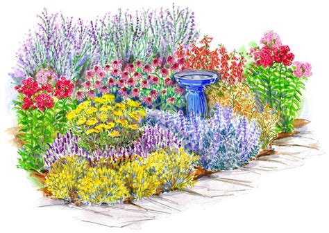 Backyard Design From Scratch Online Perennial Flower Garden Plans Zone