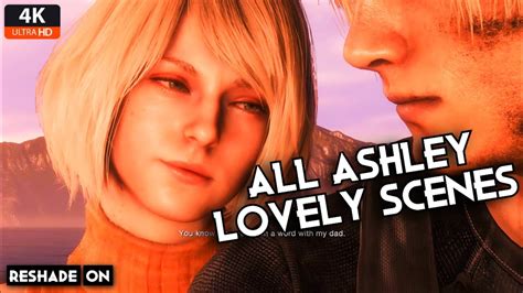 All Ashley Graham Ella Freya Flirting Lovely Scenes Resident Evil 4 Remake 4k Gameplay Youtube
