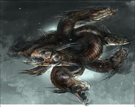 Hydra Water Snake Monster Art Giant
