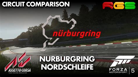 Forza Motorsport Vs Assetto Corsa Nurburgring Nordschleife Side My