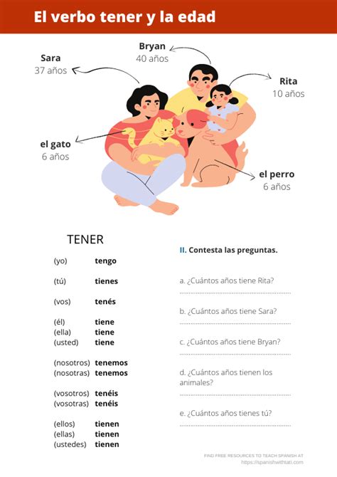 Resources To Teach Spanish Teaching Spanish Tener