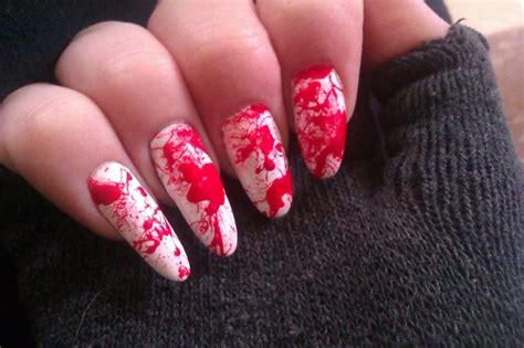 Blood Splatter Nails Pictures Photos And Images For Facebook Tumblr