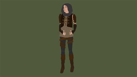 Low Poly Pregnant Huntress 3d Model By Maggie Williams