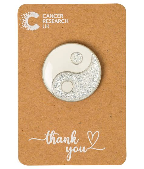 Yin And Yang Pin Badge Cancer Research Uk Online Shop