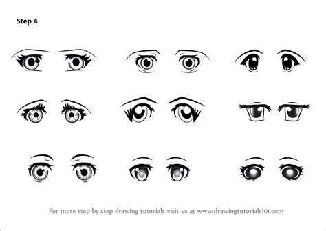 How To Draw Anime Eyes Female Step By Step Step Eye Shoujo Manga