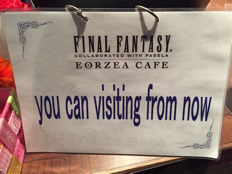 I have a horrible confession to make — i don't play any video games, i don't watch anime, i don't read manga. Eorzea Cafe: Final Fantasy XIV themed cafe revisited - new ...