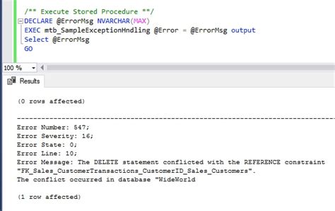 Rollback Transaction On Error In Sql Server Stored Procedure My Tec Bits