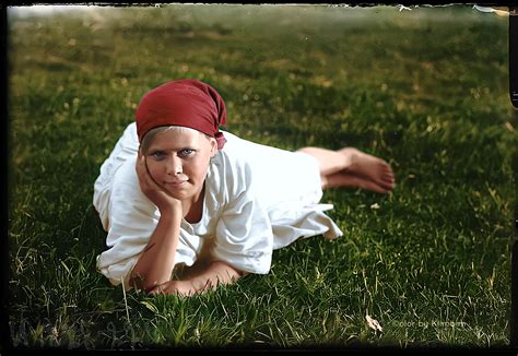 Russian Peasant Girl 1925 Colorization