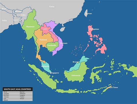 East Asia Political Map With Capitals