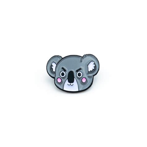 Grumpy Koala Enamel Pin Cute Animal Lapel Pin Etsy