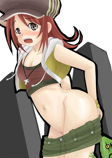 Rule 34 Blush Frog Pointy Chin Pubic Hair Pussy Red Hair Shiki Misaki Tear The World Ends With