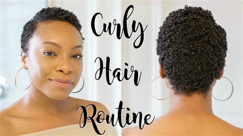 Twa Curly Hair Routine Wash And Go For Short Natural Hair Type 4