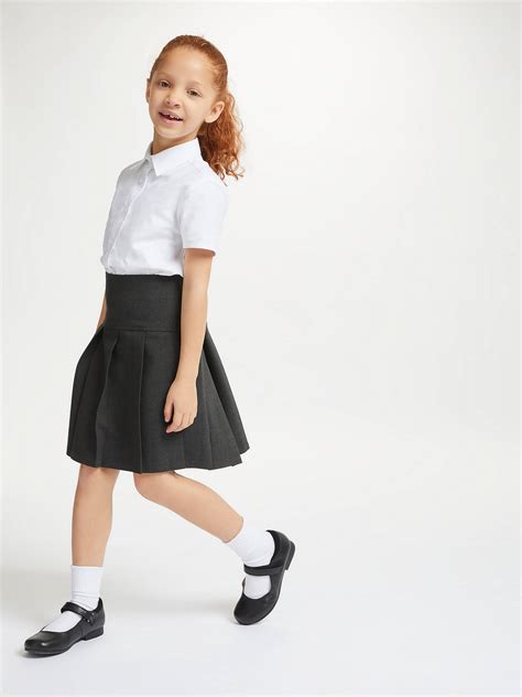 Girls Bhs Girls Grey School Skirt Uniform Plus Fit Generous Size Age 4