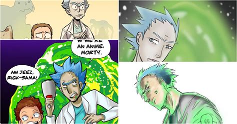 What If Rick And Morty Was An Anime 10 Awesome Pieces Of Anime Style