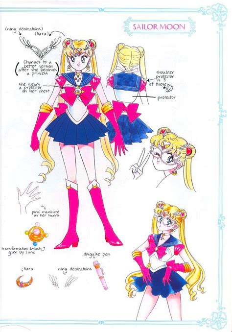 Sailor Moon Character Design Sheet Inspiration Pinterest Sailor