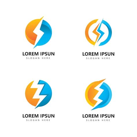 Premium Vector Lightning Logo Icon Vector Design
