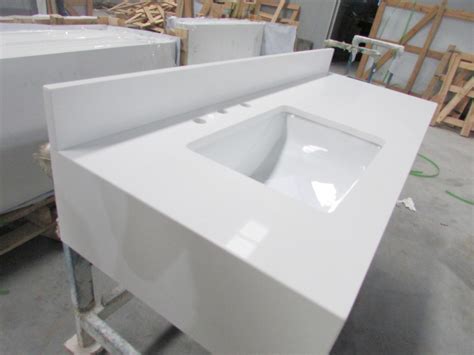 Nq2001x Pure White Quartz Vanity Tops Benyee Quartz Engineered Quartz