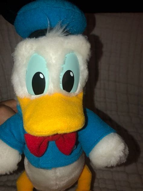 Vintage Disneyland Donald Duck Plush Disney Plastic Blue Eye Etsy