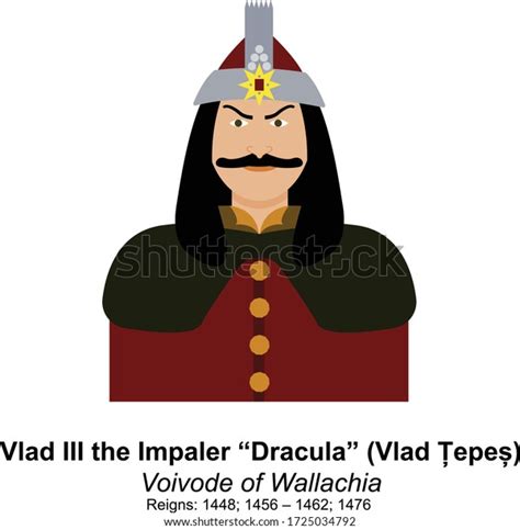 Vlad Impaler Dracula Vlad Tepes Voivode Stock Vector Royalty Free