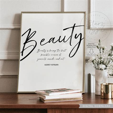 Beauty Is Being The Best Possible Version Of Yourself Etsy Quote