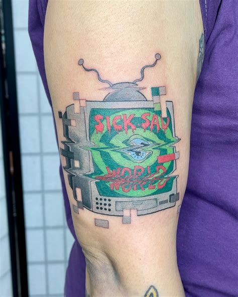 Glitch Sick Sad World Tattoo The Art Of Bbenjamin