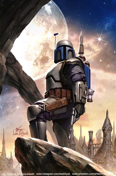 Artstation Star Wars Jango Fett 1 Inhyuk Lee Star Wars Art Star Wars Jango Fett Star