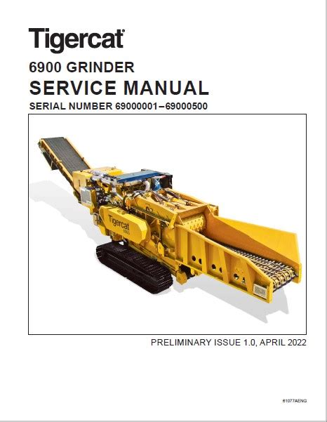 Tigercat 6900 Grinder Service Manual